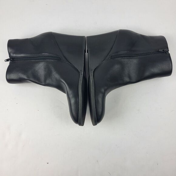 DV by Dolce Vita Rupart Wedge Bootie Black Faux Leather - Picture 12 of 14